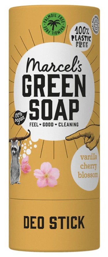 Marcel’s Green Soap, Deodorant Stick Vanilla & Cherry Blossom