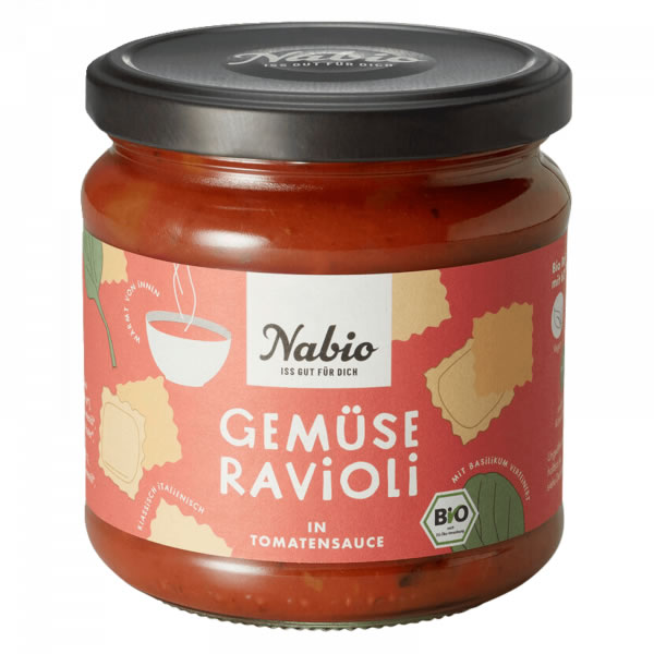 Nabio, Ravioli with Vegetables in Tomato Sauce, 365g