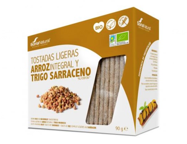 Soria Natural, Rice and Buckwheat Toasts, 90g