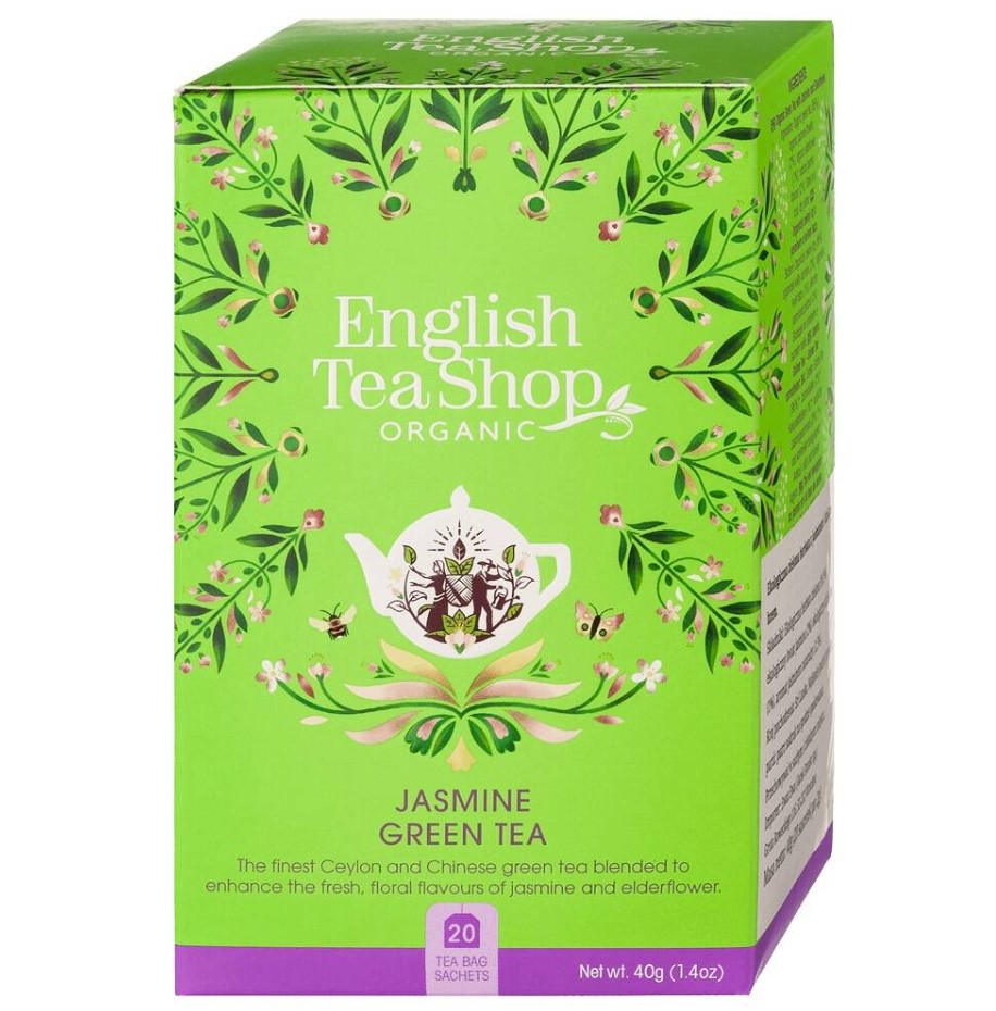 English Tea, Jasmin Green Tea, 20 bags