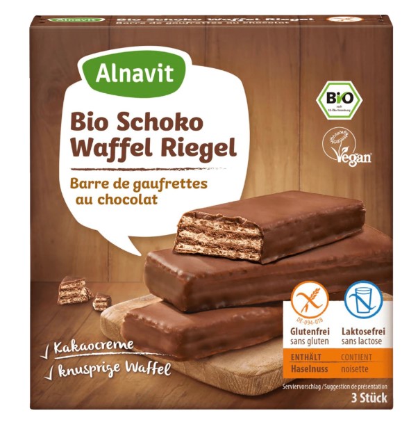 Alnavit, Chocolate Wafer Bars, 75g