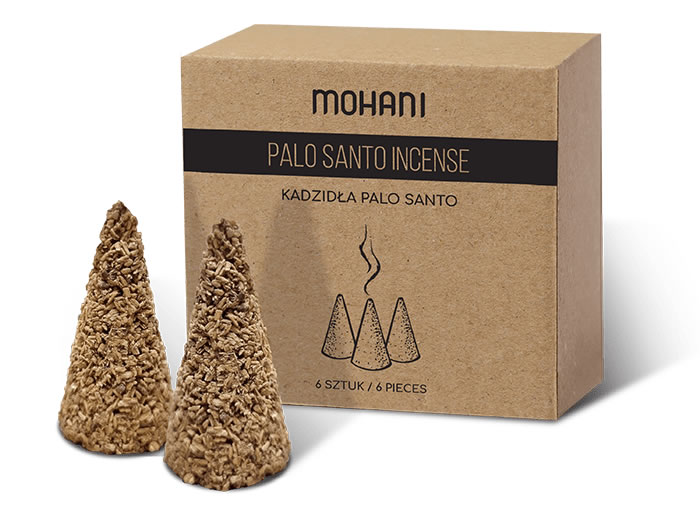 Mohani, Natural Palo Santo Fragrance Cones - 6 pieces