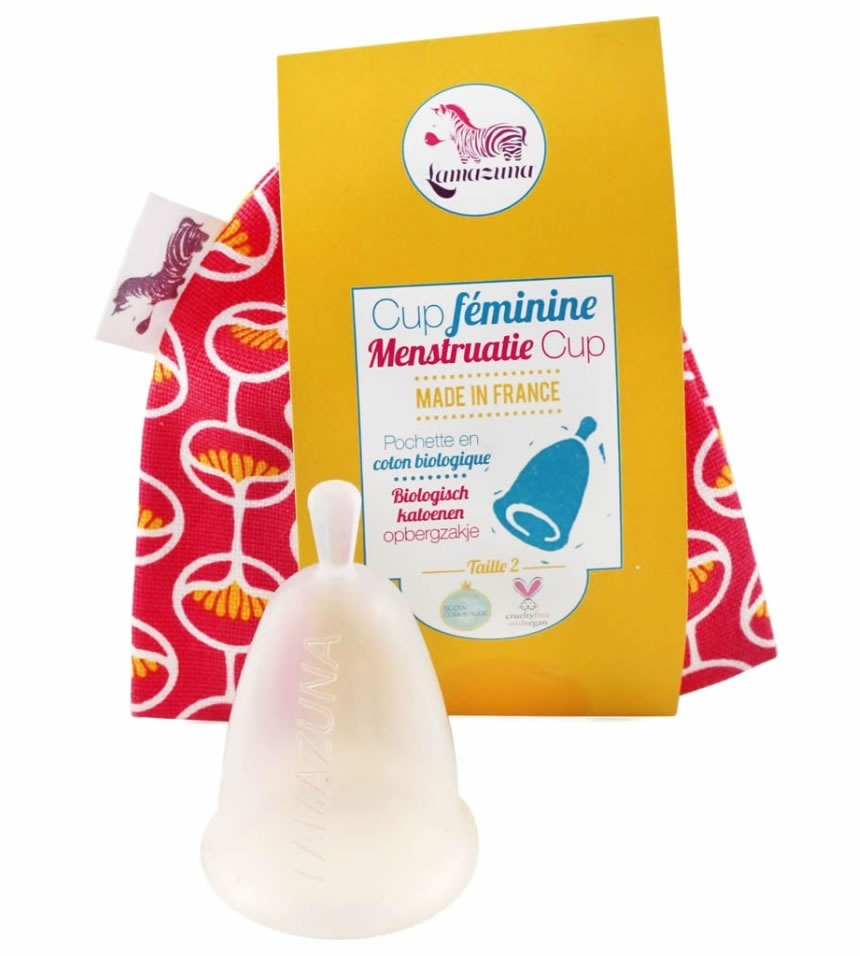 Menstrual Cup Pink Pouch, Size 1