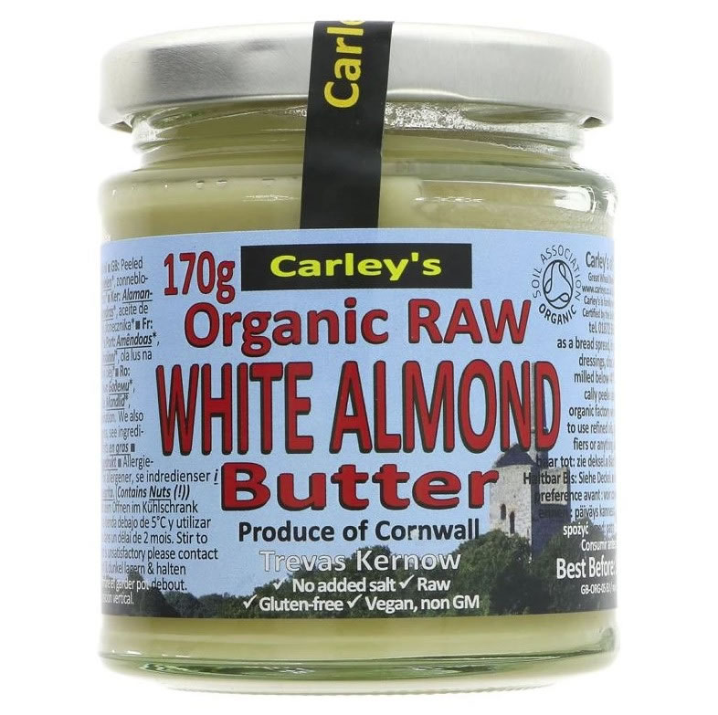 Carleys, Raw White Almond Butter, 170g