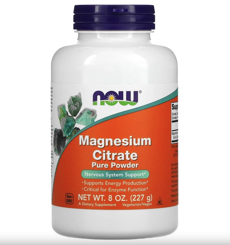 Now, Magnesium Citrate Pure Powder, 227g