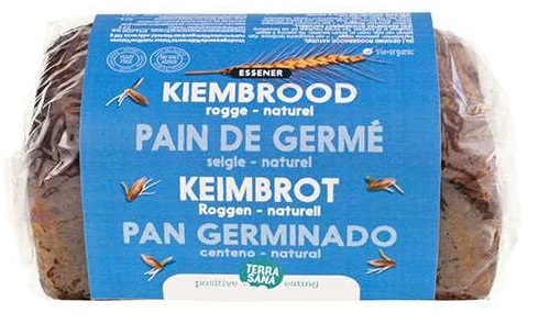 Terrasana, Essene Sprouted Rye Bread, 400g