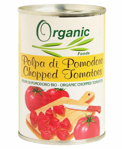 Organic Foods, Chopped Tomatoes, 400g