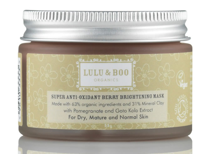 Lulu & Boo, Super Anti-Oxidant Berry Brightening Face Mask, 55g