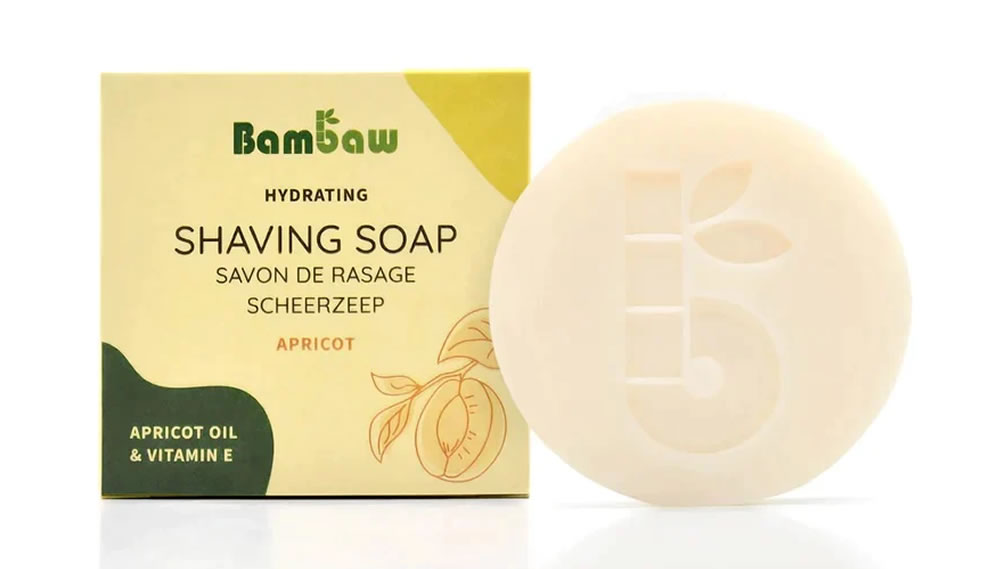 Bambaw, Shaving Soap Apricot Oil & Vitamin E