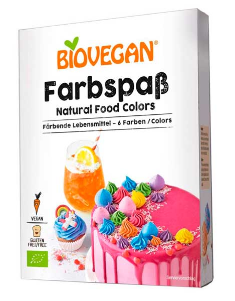 Biovegan, Food Dyes (6x8g), 48g