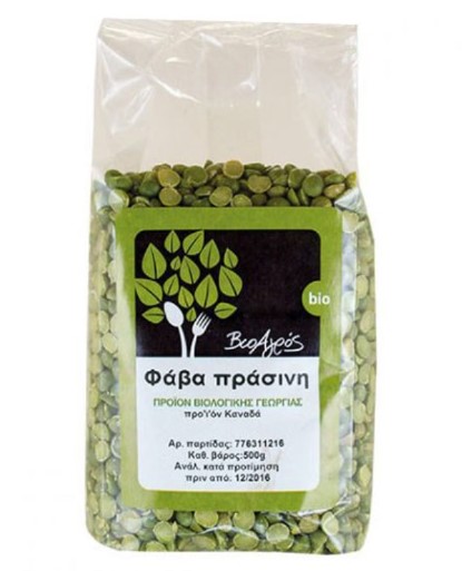 BioAgros, Green Split Peas, 500g