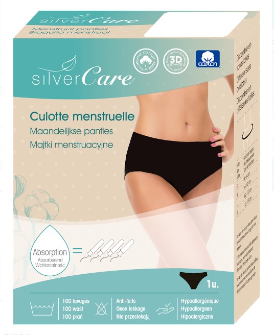 Silver Care, Hypoallergic Cotton Menstrual Panties, size L
