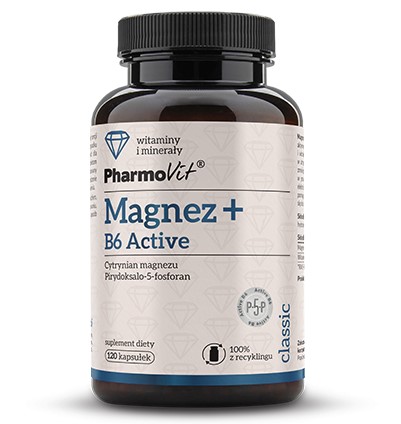 Magnesium with Vitamin B6, 120 capsules