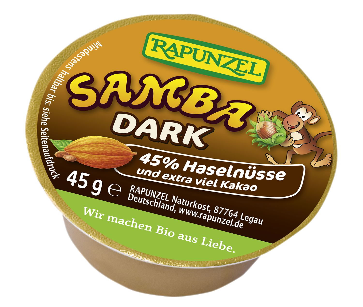 Rapunzel, Samba Dark Hazelnut Spread, 45g