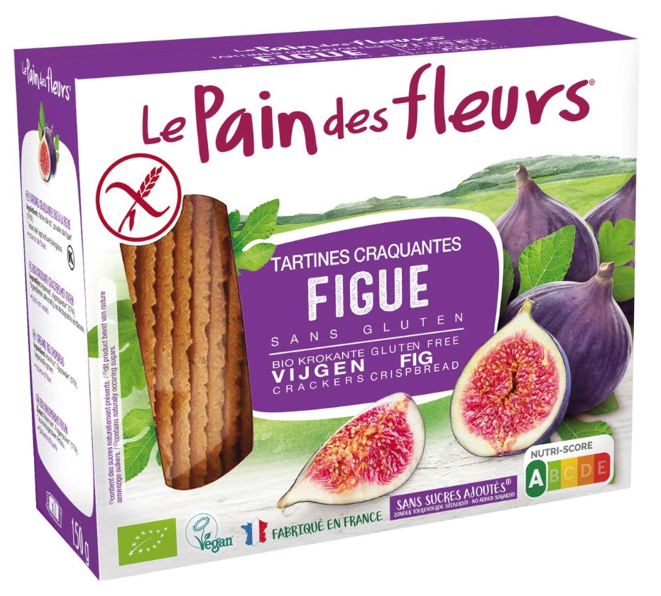 Le Pain des Fleurs, Crunchy Fig Toasts, 150g