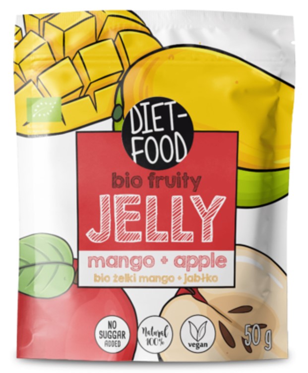 Diet-food, Mango & Apple Fruit Jelly, 50g