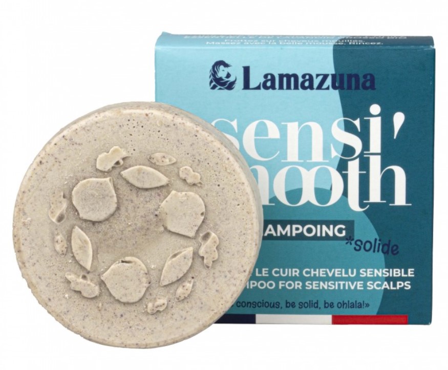 Lamazuna, Shampoo Bar for Sensitive Scalps with Peony Powder, 70g