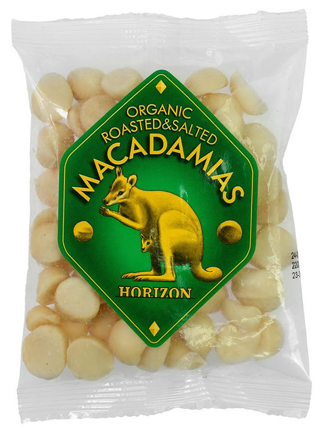 Horizon, Roasted & Salted Macadamia Nuts, 100g