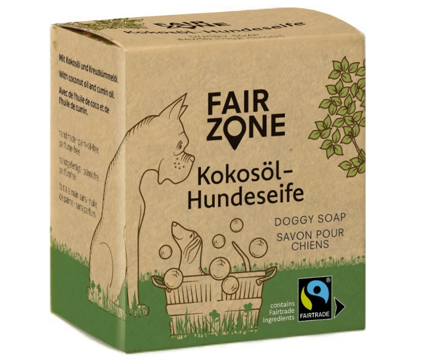 Fair Zone, Coconut Oil Doggy Soap, 160g
