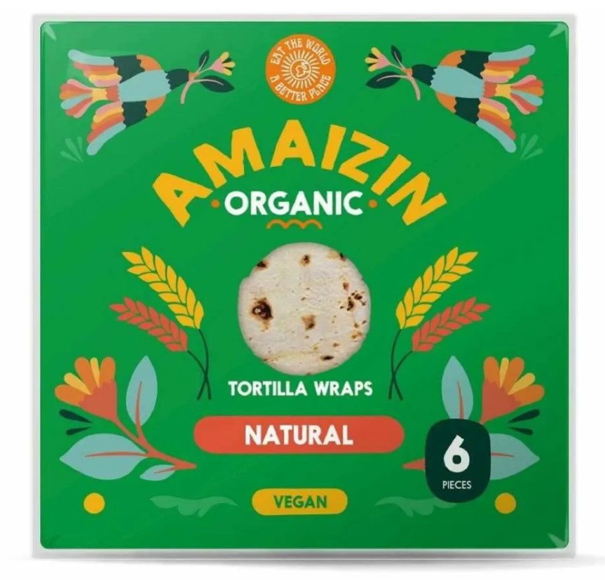 Amaizin, Extra Fibre Tortilla Wraps, 240g