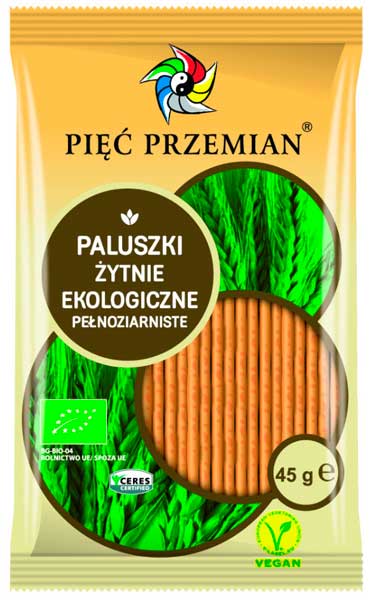Piec Przemian, Rye Whole Grain Sticks, 45g