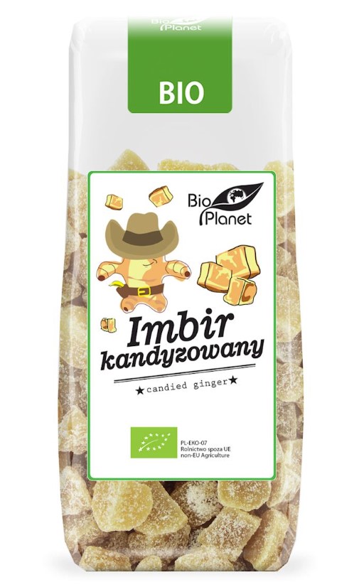 Bio Planet, Candied Ginger, 100g