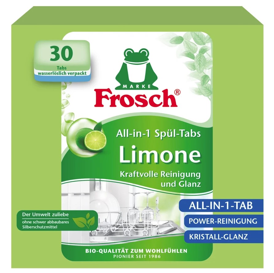 Frosch, Dishwashing tabs All-in-1 Green Lemon, 30pcs