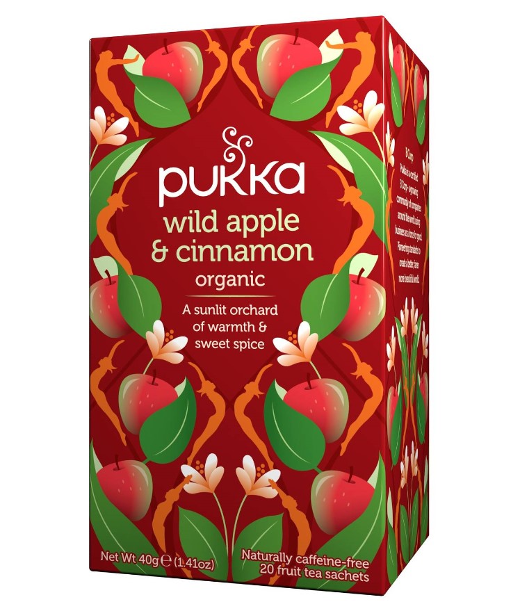 Pukka, Wild Apple & Cinnamon Tea, 20 bags