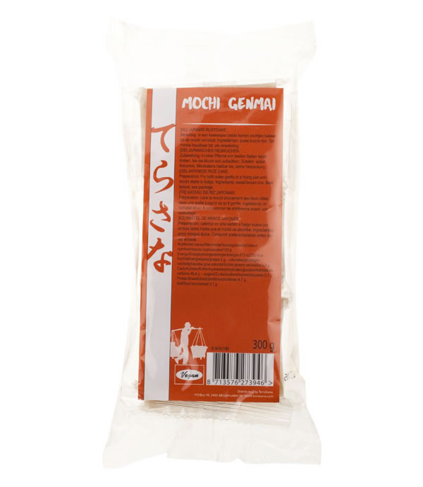 Terrasana, Mochi Genmai Natural - Sticky Rice Cakes, 300g