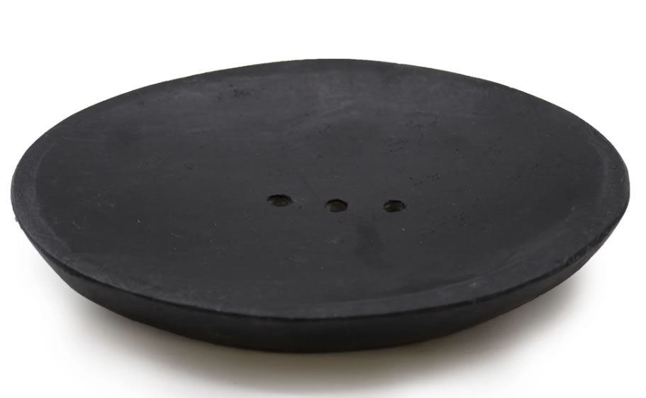 SP Eco, Oval Black Riverstone Soap Dish