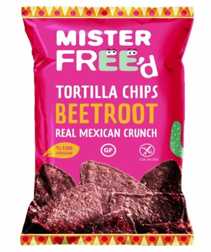 Tortilla Chips Beetroot with Onion, 135g