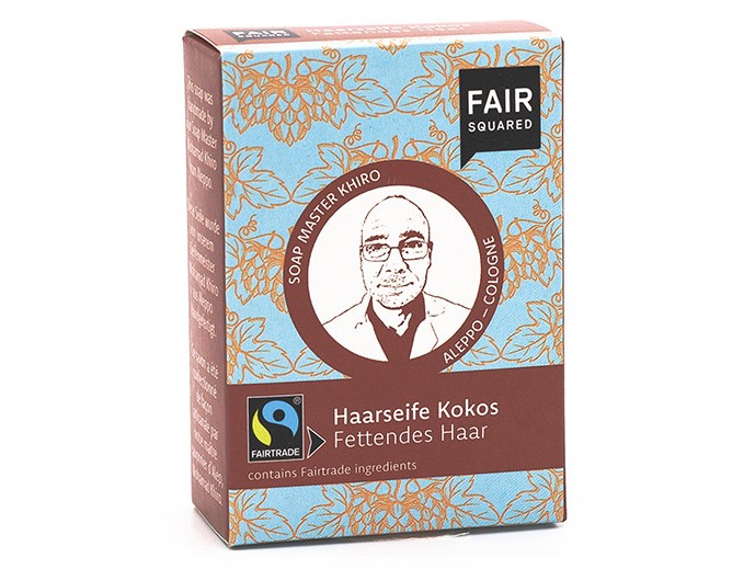 Fair Squared, Coconut Hair Soap Greasy Hair, 80g