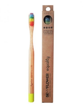 BeMyFlower, Bamboo Adult Toothbrush Equality Soft