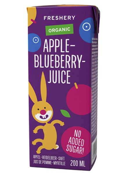 Freshery, Juice Apple & Blueberry, 200ml