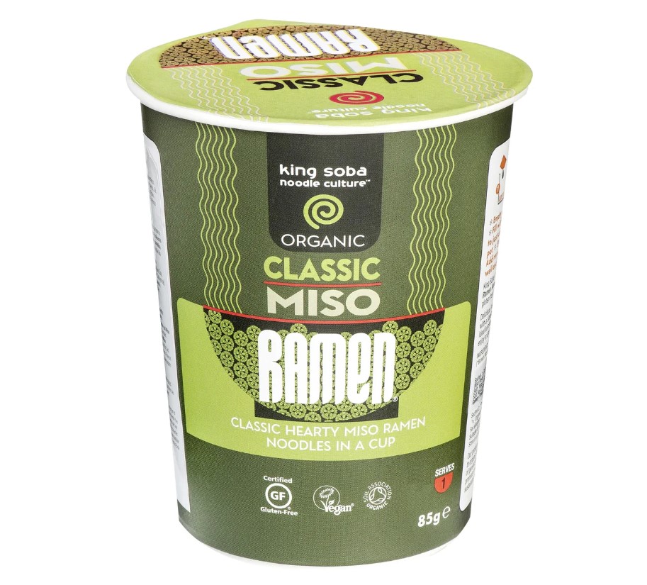 King Soba, Classic Miso Ramen Noodle Cup, 85g