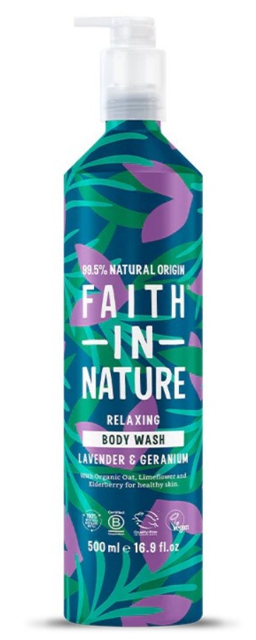 Faith in Nature, Lavender & Geranium Shower Gel, 500ml