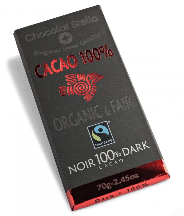 Chocolat Stella, Dark Chocolate 100% cacao, 70g