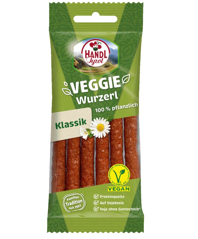 Handl Tyrol, Tyrolean Mini Snack Sausages Wurzerl Classic, 60g