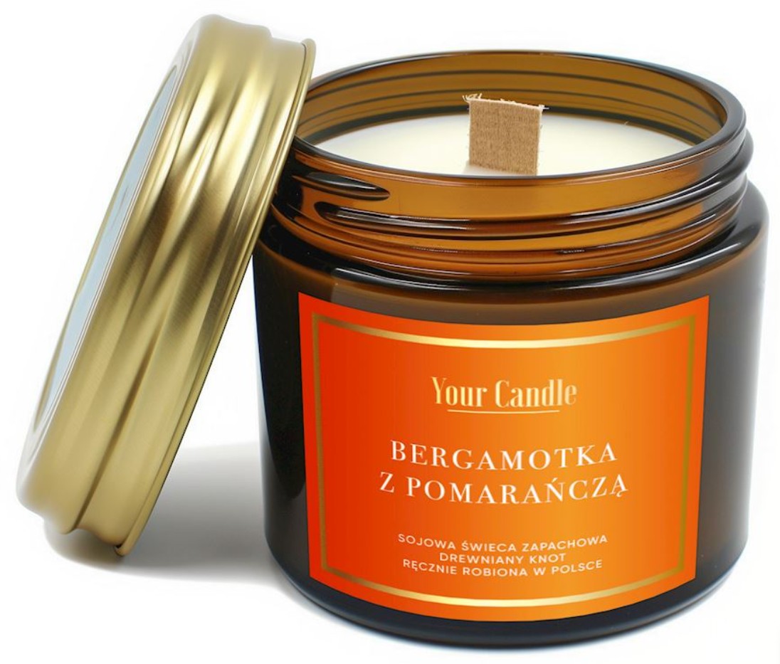 Your Candle, Scented Soy Candle Bergamot & Orange, 120ml