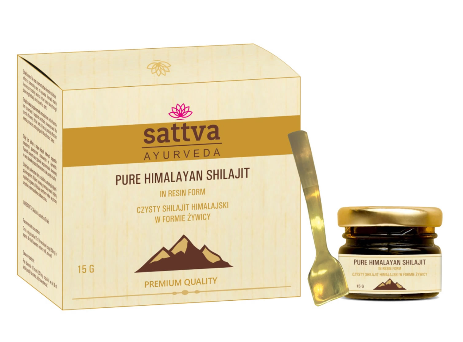 Sattva, Pure Himalayan Shilajit in Resin Form - Mumie, 15g