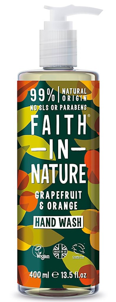 Faith in Nature, Hand Wash Grapefruit & Orange, 400ml