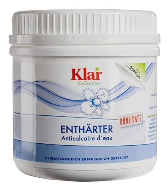 Klar, Eco-Sensitive Water Softener Unscented, 325g