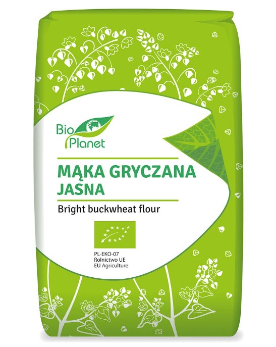 Bio Planet, Bright Buckwheat Flour, 500g