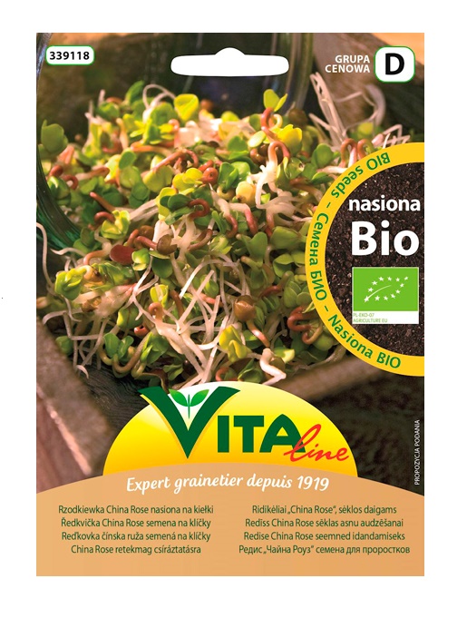 Vita Line, Sprouting Radish China Rose Seeds, 20g