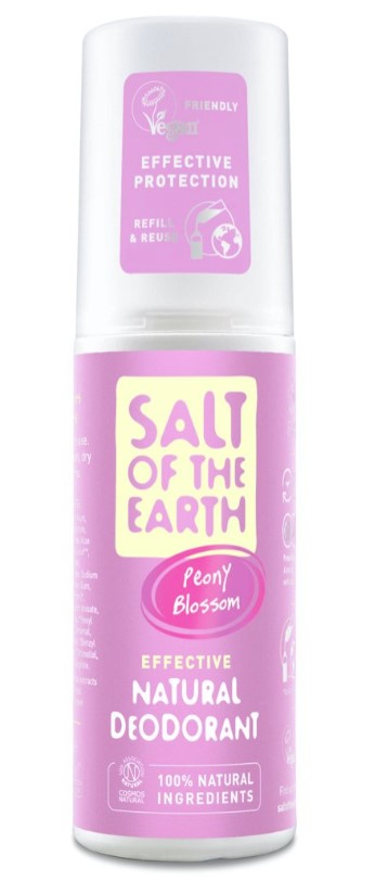 Salt of the Earth, Peony Blossom Deodorant Spray, 100ml