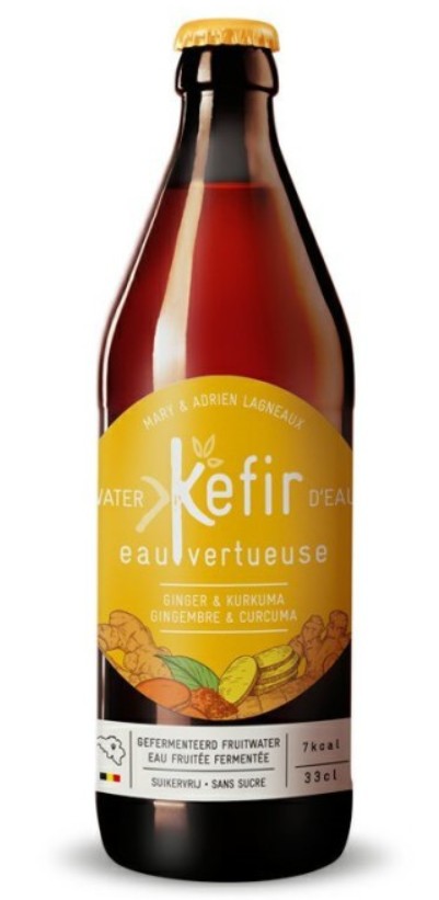 Water Kefir Ginger Turmeric, 250ml