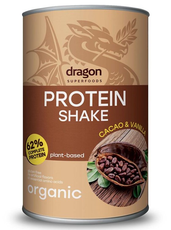 Dragon, Pea & Rice Protein Shake - Cacao & Vanilla, 500g