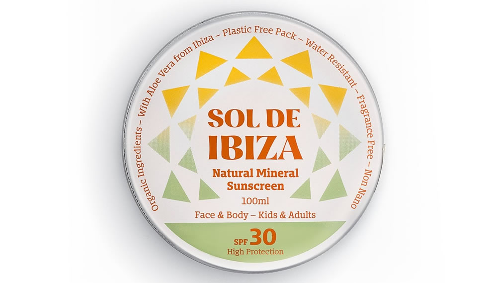 Sol de Ibiza, Face & Body Natural Mineral Sunscreen Tin SPF30