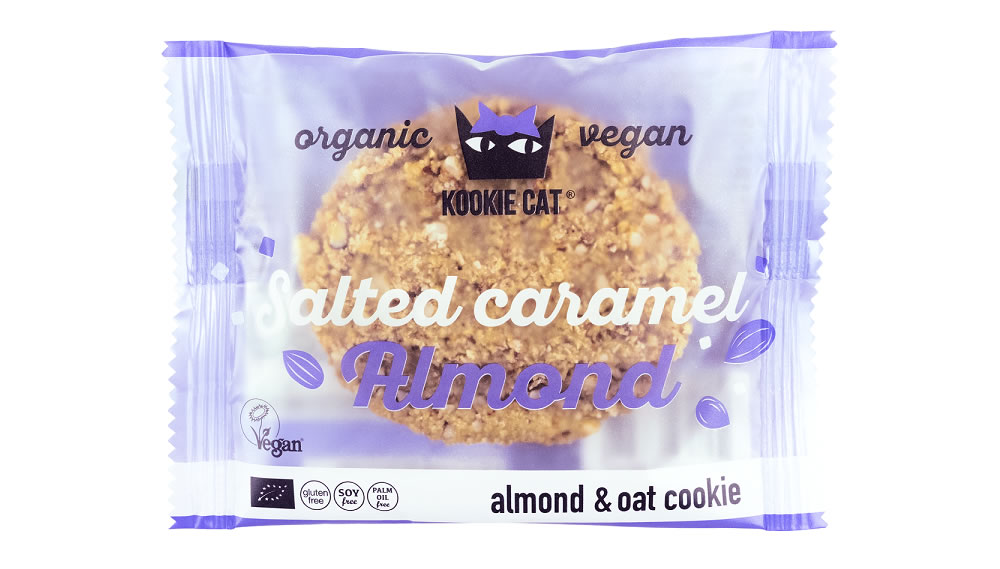 Kookie Cat, Cookie with Salted Caramelized Almonds, 50g