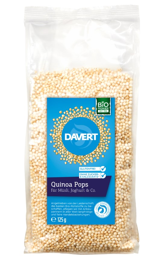 Davert, Quinoa Pops, 125g